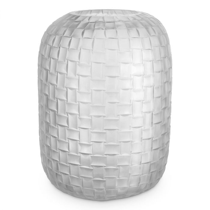"Intreccio Bianco Alto" Decorative Vase