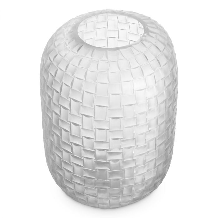 "Intreccio Bianco Alto" Decorative Vase