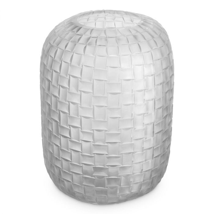 "Intreccio Bianco Alto" Decorative Vase