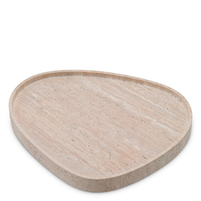 "Goccia" Travertine Decorative Tray
